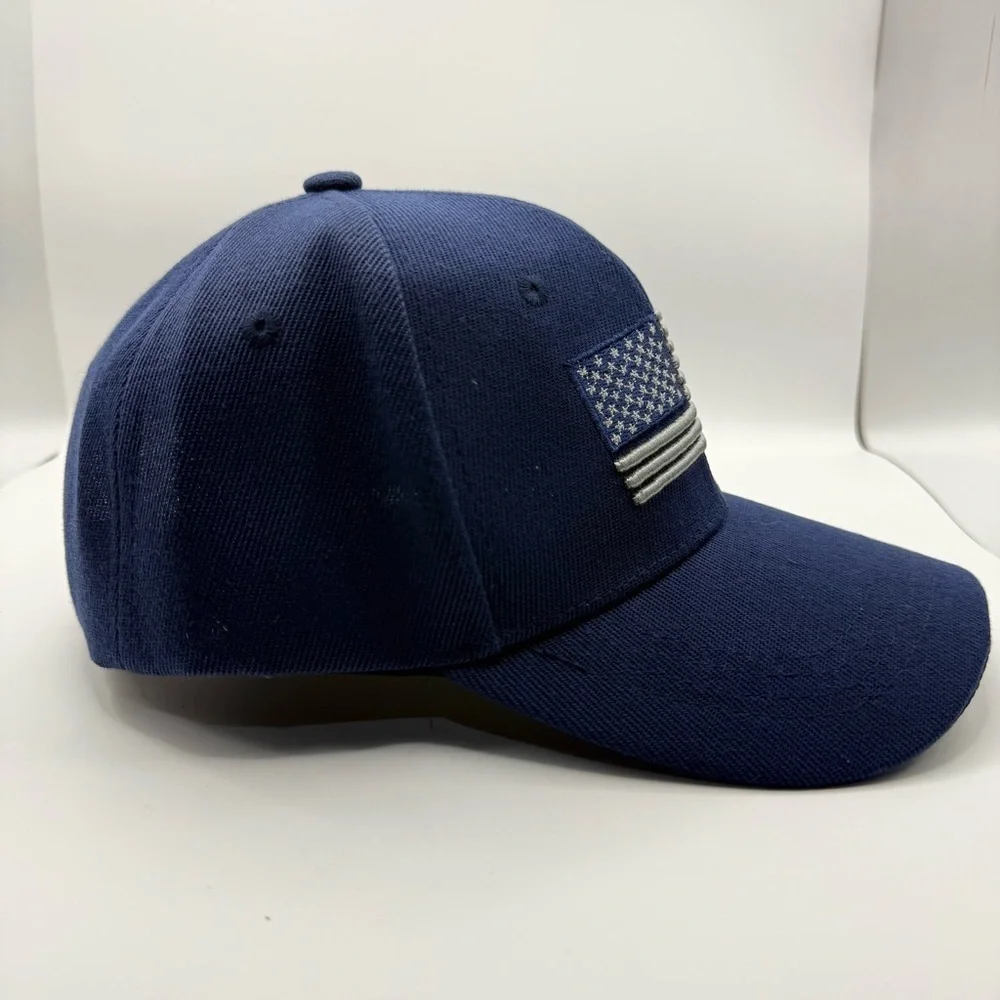 Vintage US Flag Embroidered Baseball Cap Adjustable Lightweight Dad Hat - Picture 2 of 5